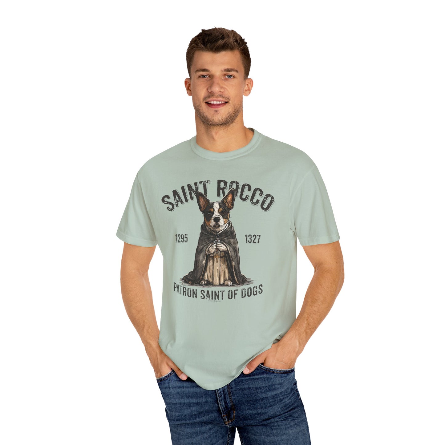 Saint Rocco Unisex T-Shirt - Patron Saint of Dogs and Dog Lovers