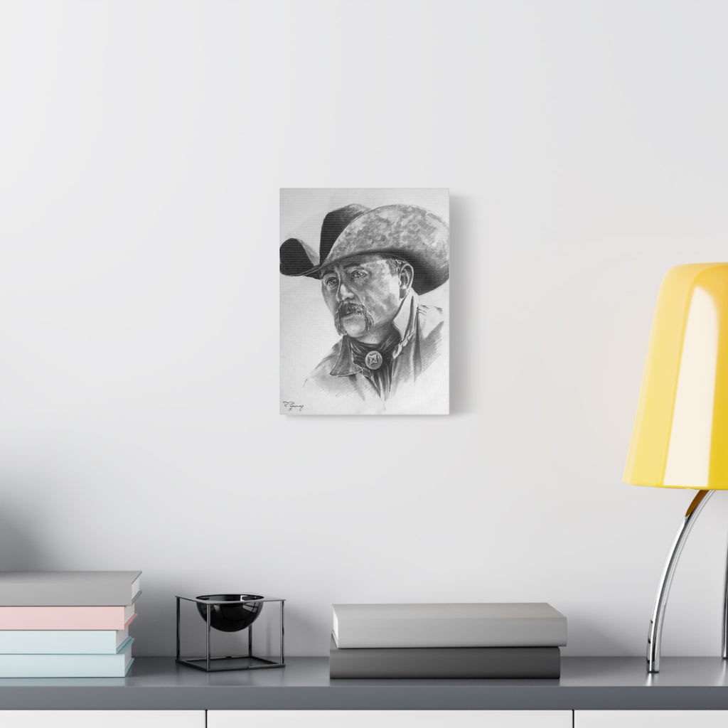 New Mexico Cowboy, Custom Stretched Canvas