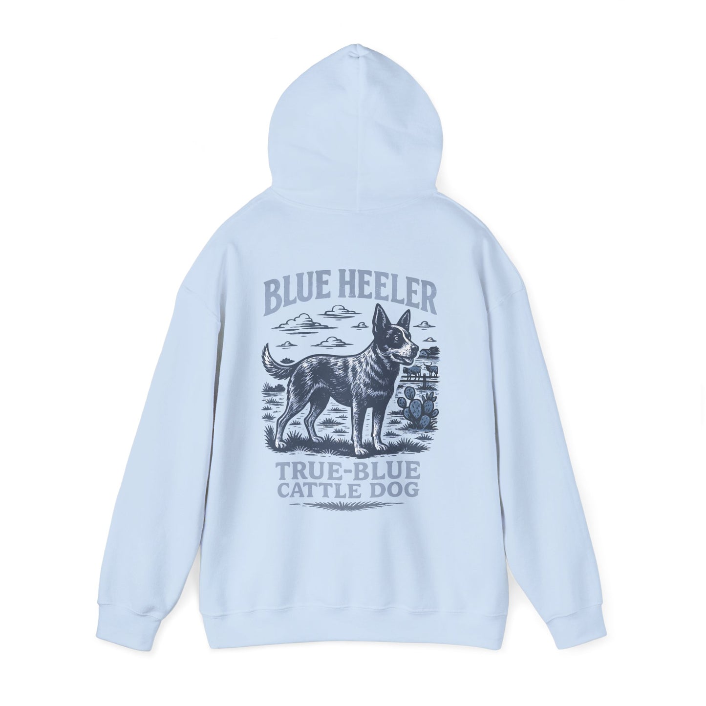 Blue Heeler Ranch Hoodie — "Built Like a Tank" Western Cattle Dog