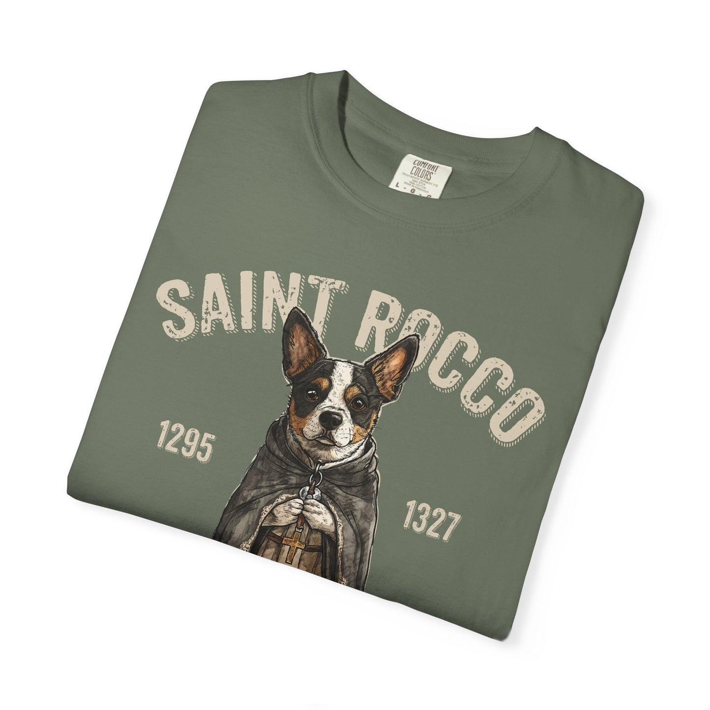 Saint Rocco Unisex T-Shirt - Patron Saint of Dogs and Dog Lovers