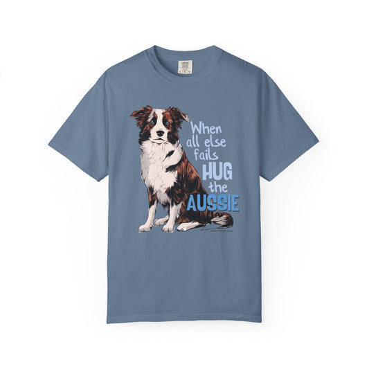 Australian Shepherd, Aussie Hug Unisex T-shirt