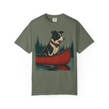 The Border Collie and the Canoe T-Shirt