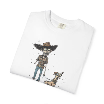Dead on My Feet – Zombie Cowboy & Cowdog Tee