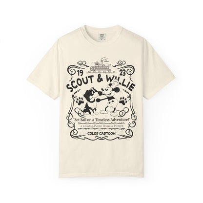 Vintage Scout and Steamboat Willie T-Shirt