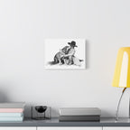 Justin's Heeler Stretched Canvas