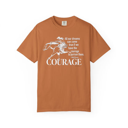 Courage Barrel Racing Garment-Dyed T-shirt