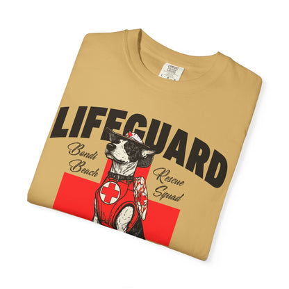 Lifeguard Dog Bondi Beach Garment-Dyed T-Shirt