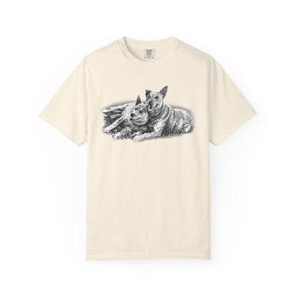 Two Red Heeler Cowdogs Unisex T-Shirt