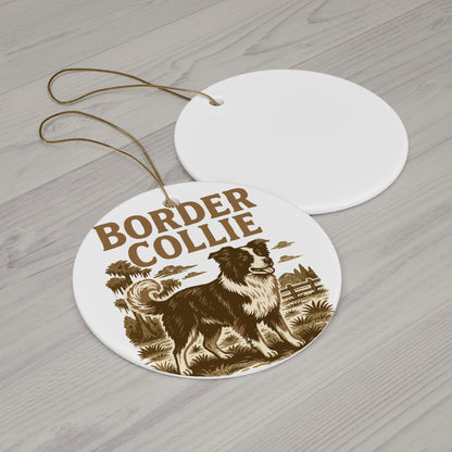 Border Collie Dog Ornament