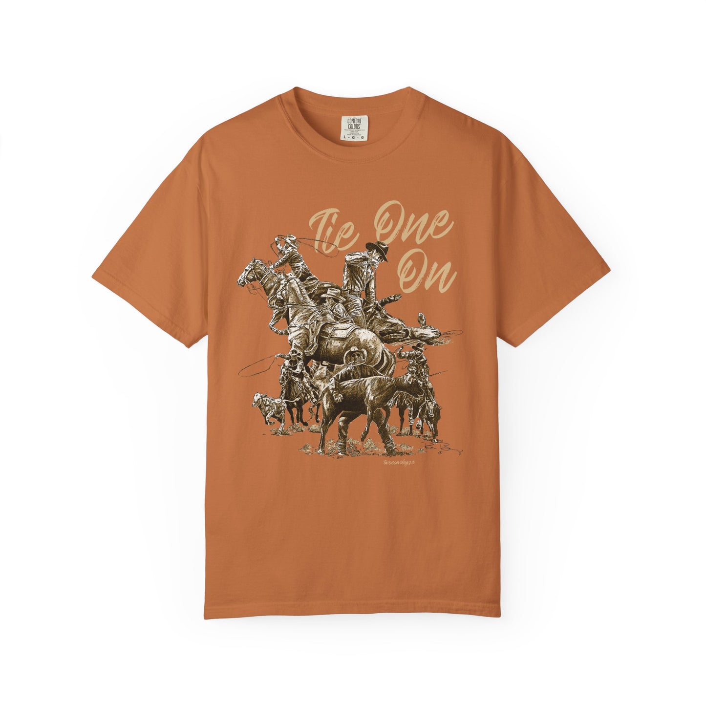Rodeo Calf Roping, Tie-Down T-Shirt