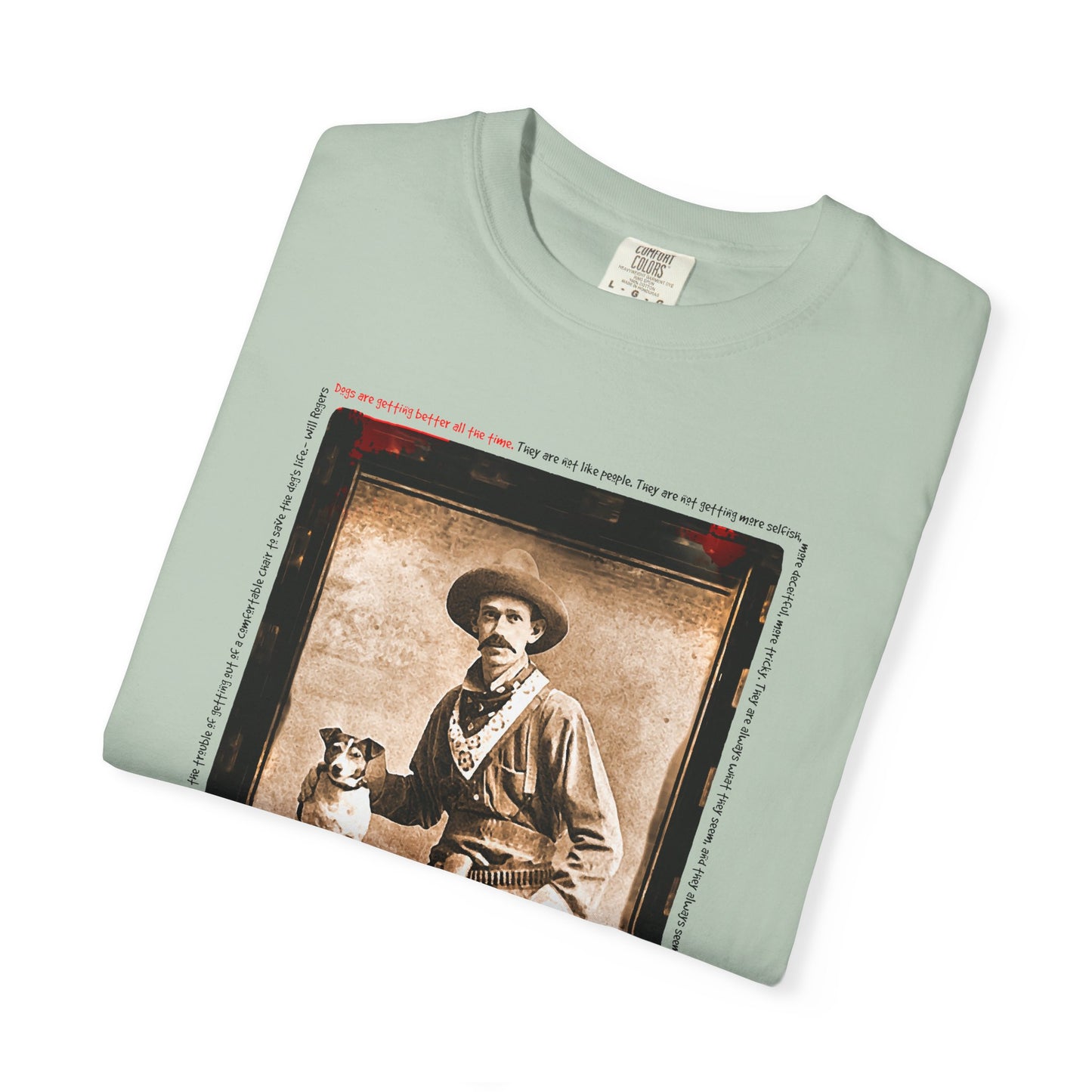 Vintage Cowboy and Dog 2 Puppy Tee Shirt