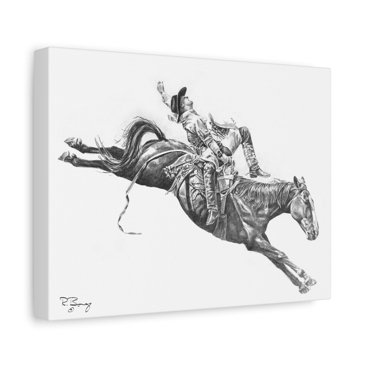 Bareback Rider, Custom Stretched Canvas