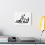 Future Bull Rider Stretched Canvas