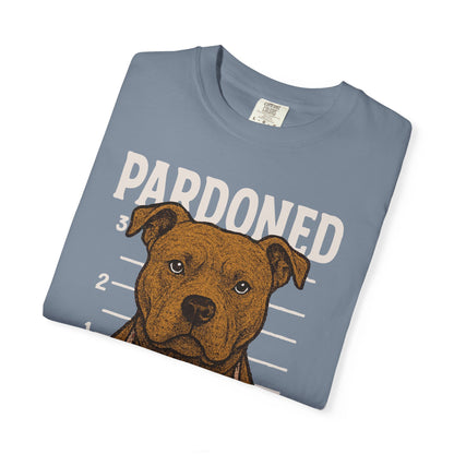 Pit Bull Mugshot TShirt - PARDONED OUT ON GOOD BEHAVIOR
