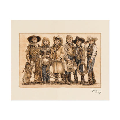 Cowgirls Archival Art Print