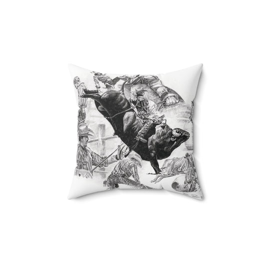 Bull Riding Pillow