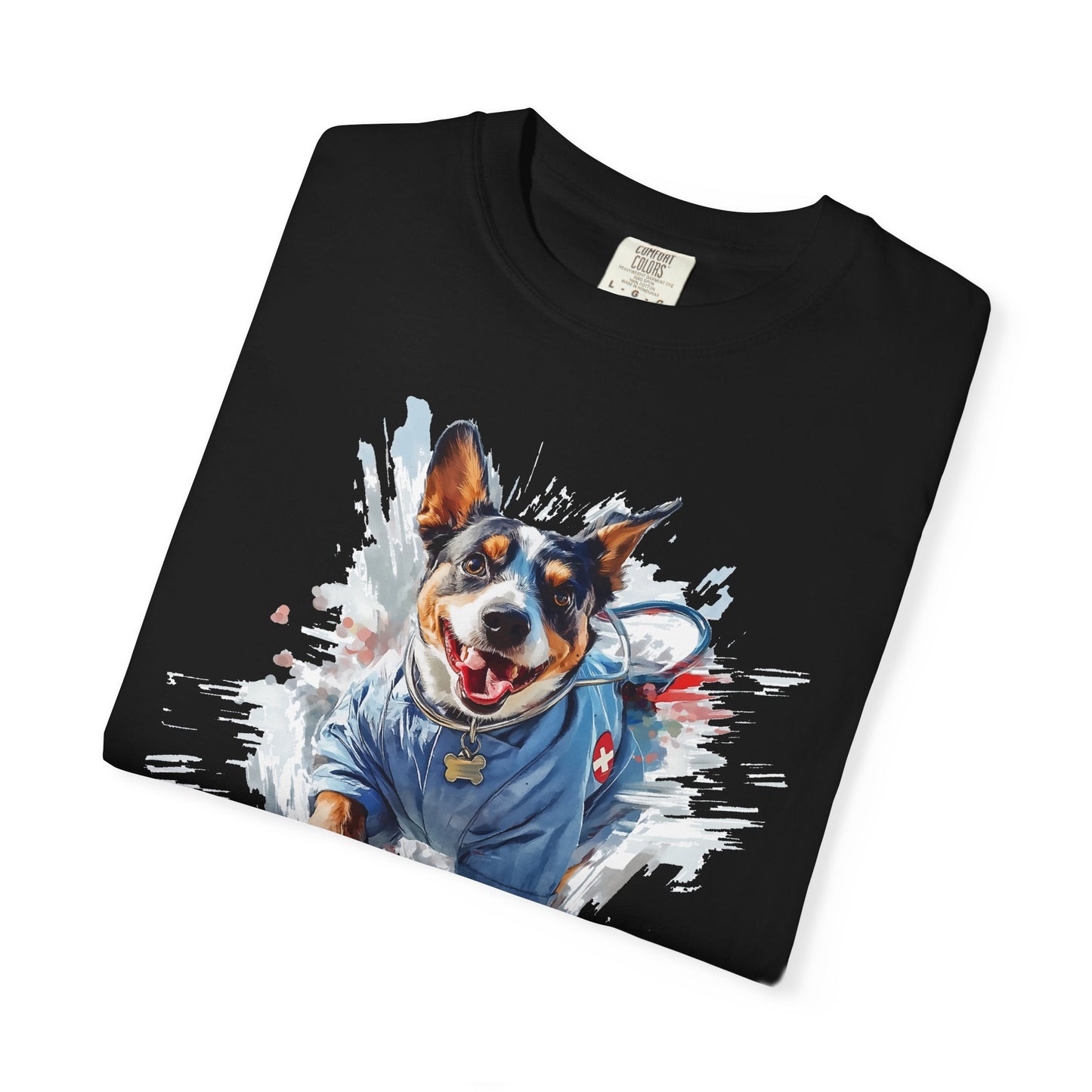 Heeler 911 Unisex T-shirt - Nurse Heeler Dog Design