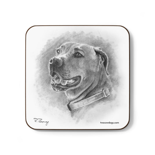 Blackmouth Cur Hardboard Back Coaster