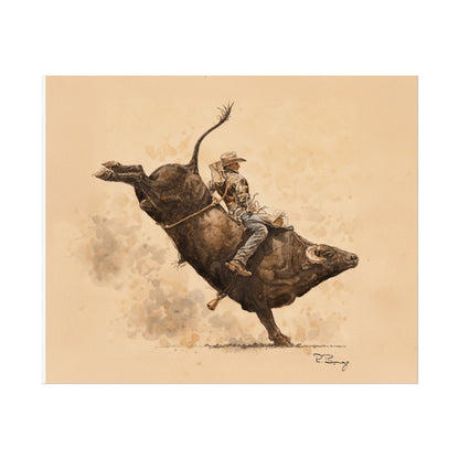 Rodeo Bull Rider Print