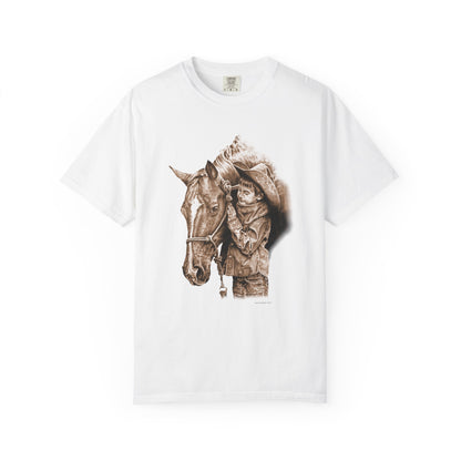 Horse Gift Tee Shirt, Cowkid gets pony for present
