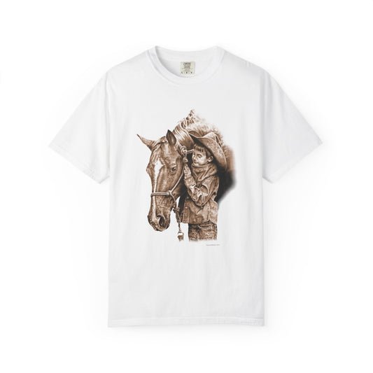 Horse Gift Tee Shirt, Cowkid gets pony for present