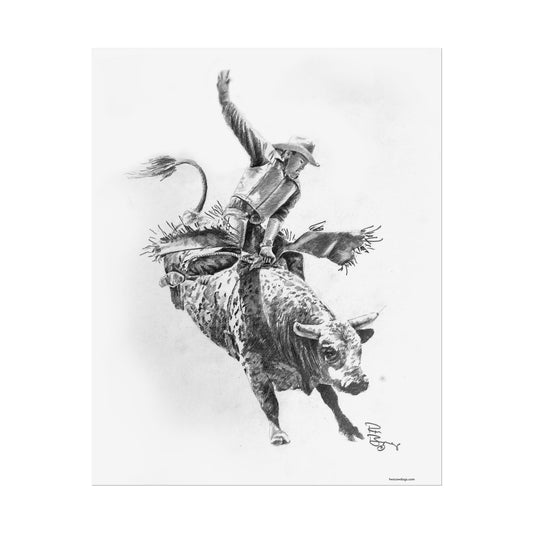 Bull Rider, Custom Print