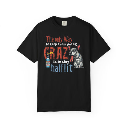 Crazy Half Lit Dog T-Shirt