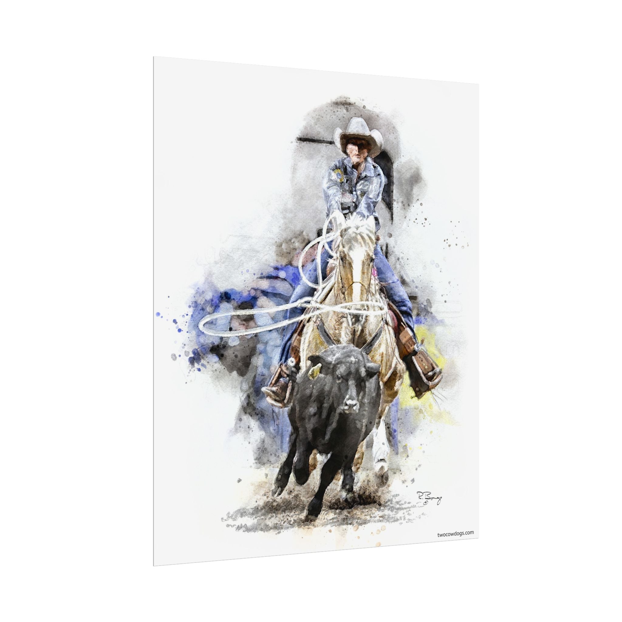 Breakaway Roper Fine Art Print