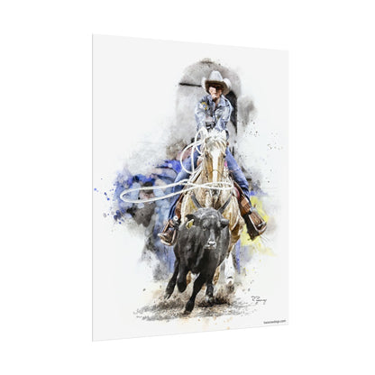Breakaway Roper Fine Art Print