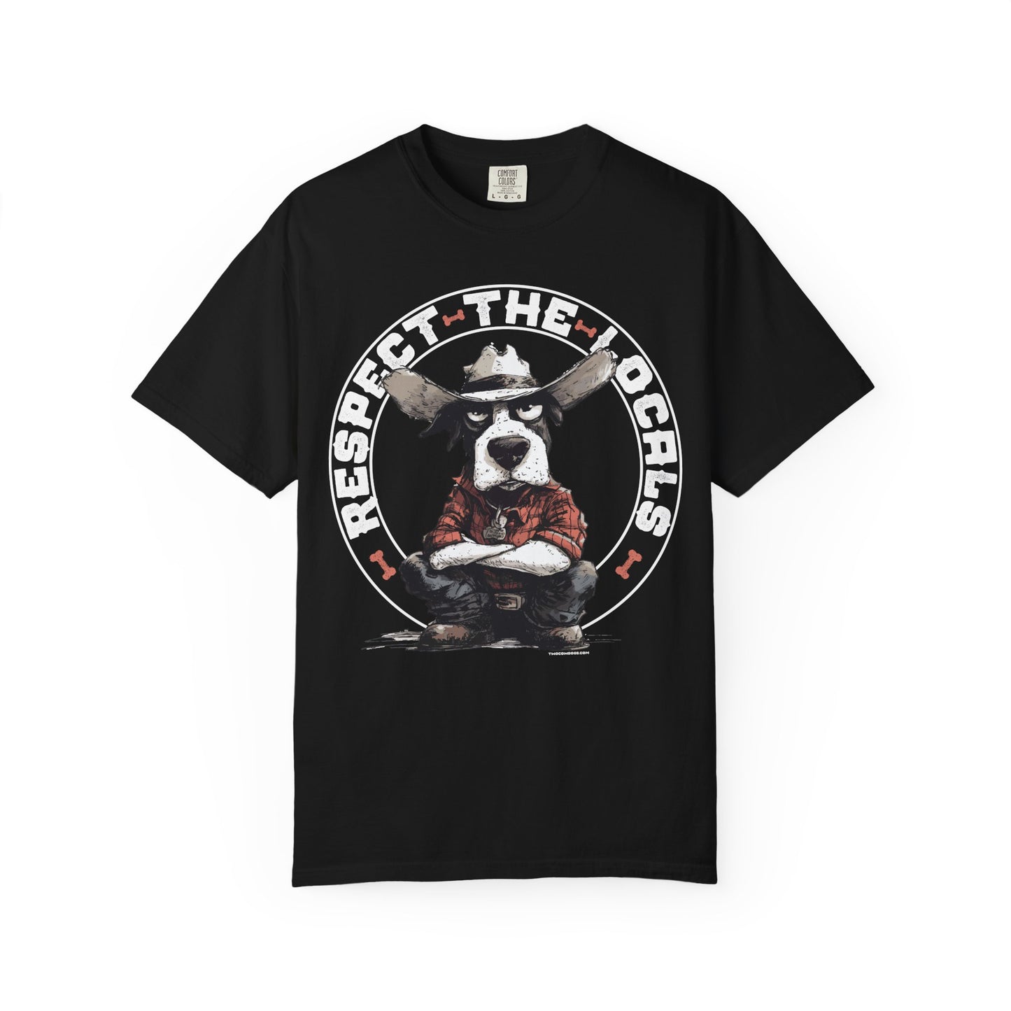 Respect the Locals T-shirt with Cowdog Design