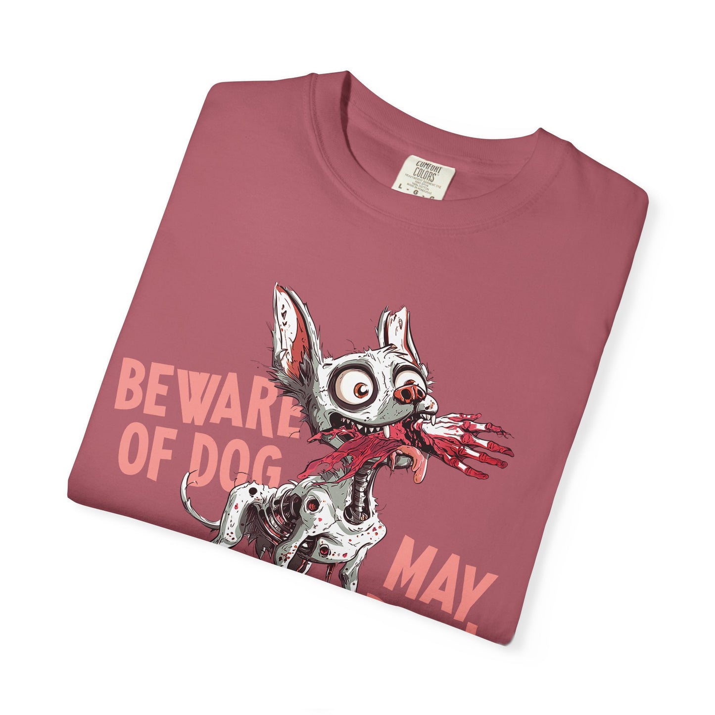 Beware of Dog Unisex T-Shirt, Super-Soft Garment-Dyed Tee