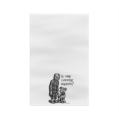 Is the Coffee Ready? Zombie Hand Towel