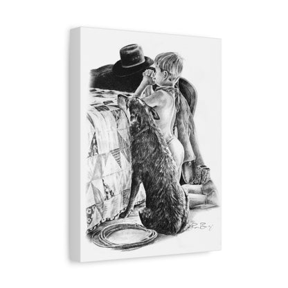 Prayer Partners Stretched Canvas