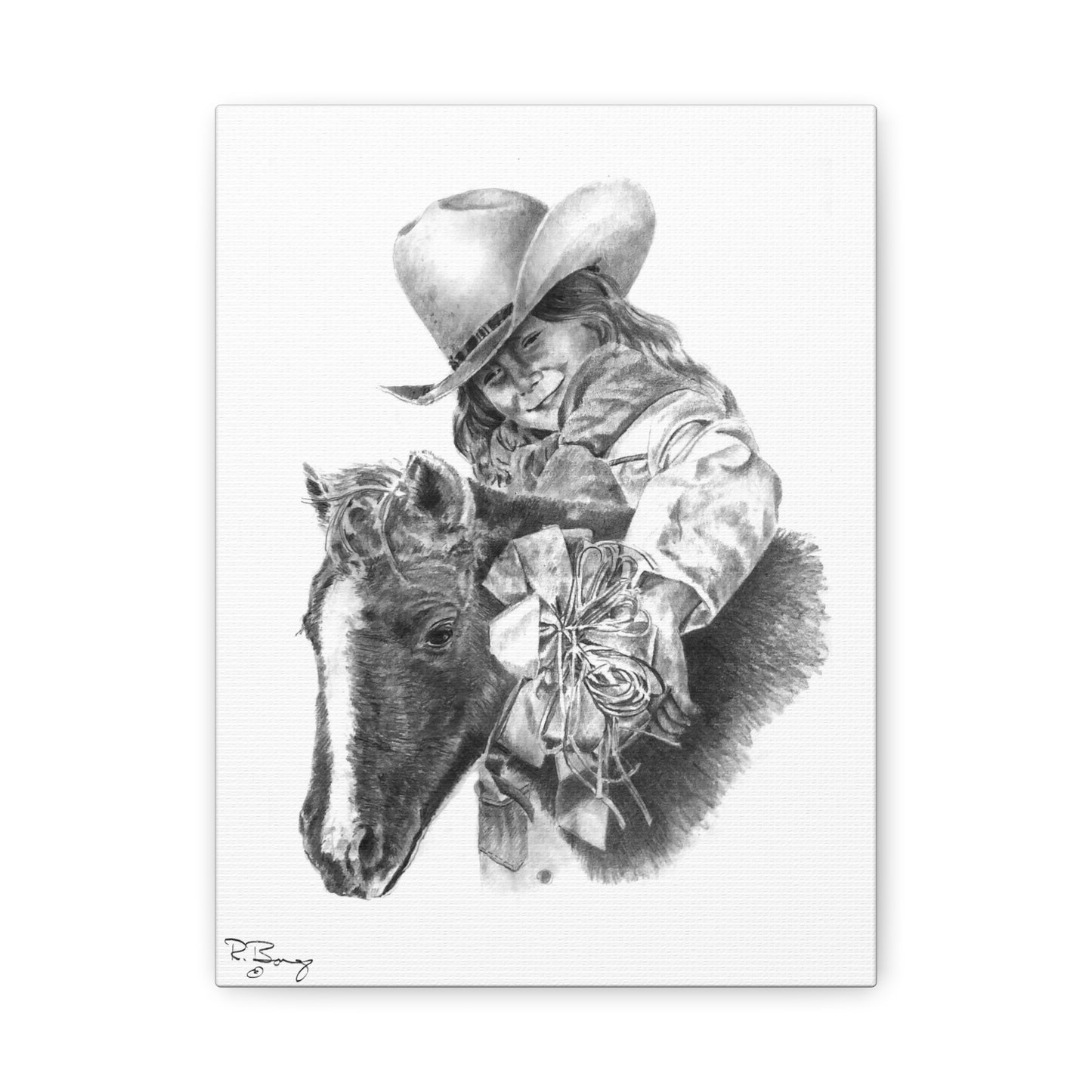 Christmas Pony Canvas