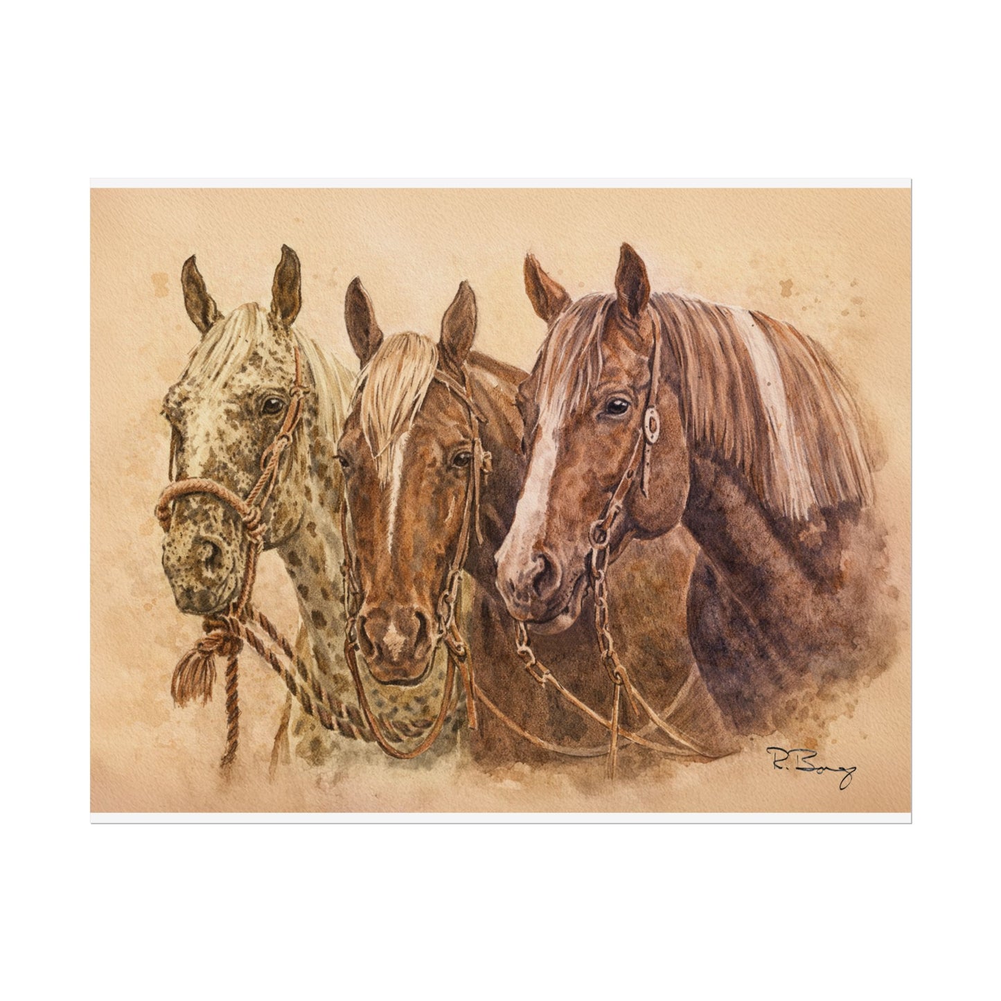 Horse Trio Print