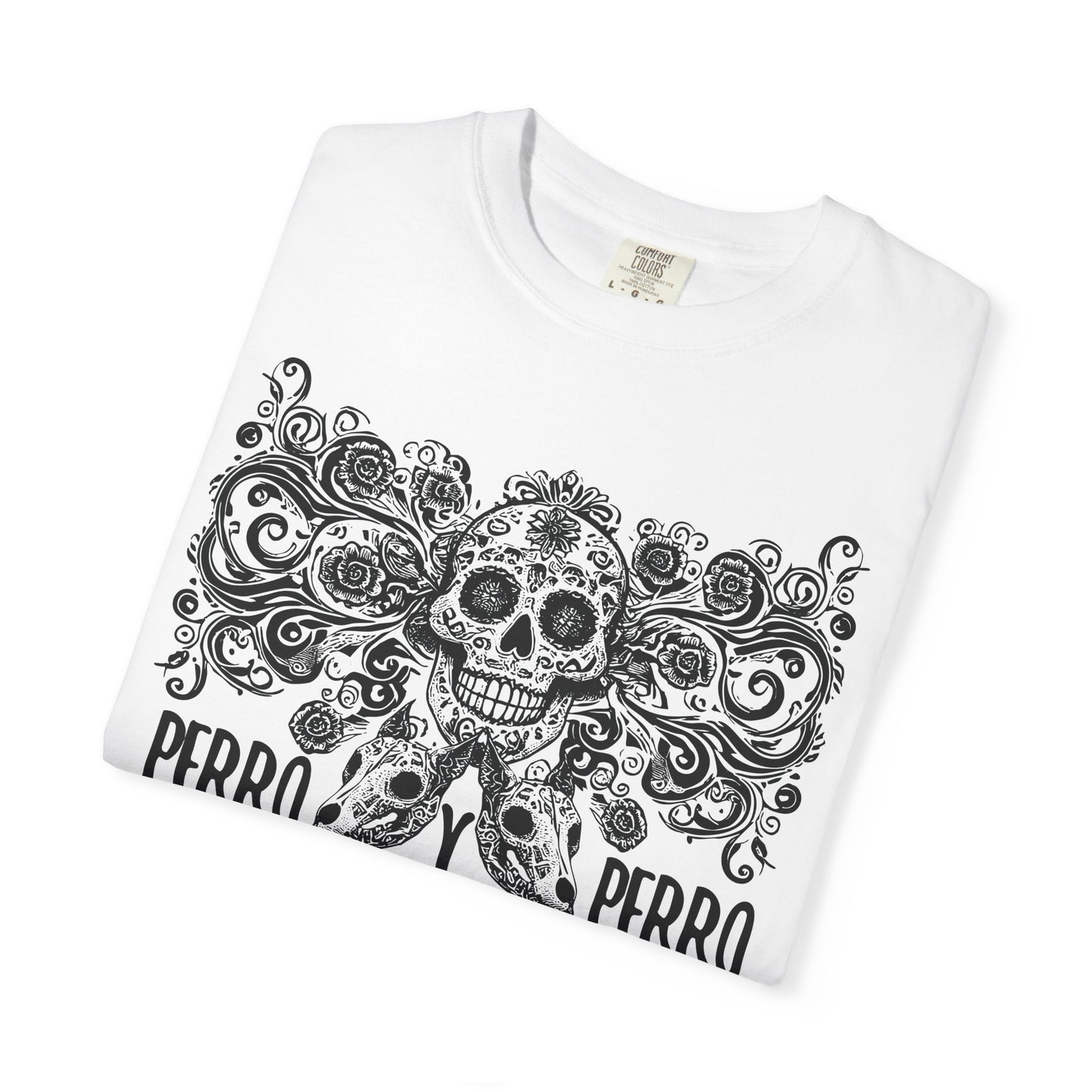 Perro y Perro T-Shirt, Dia De Los Muertos, Two Dogs