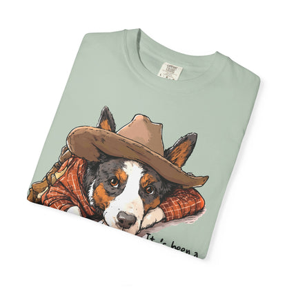 Garment-Dyed T-shirt Hard Days Night Cowdog Shirt