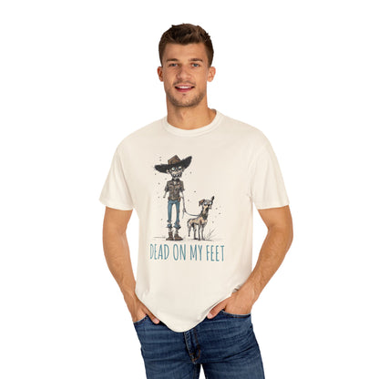 Dead on My Feet – Zombie Cowboy & Cowdog Tee