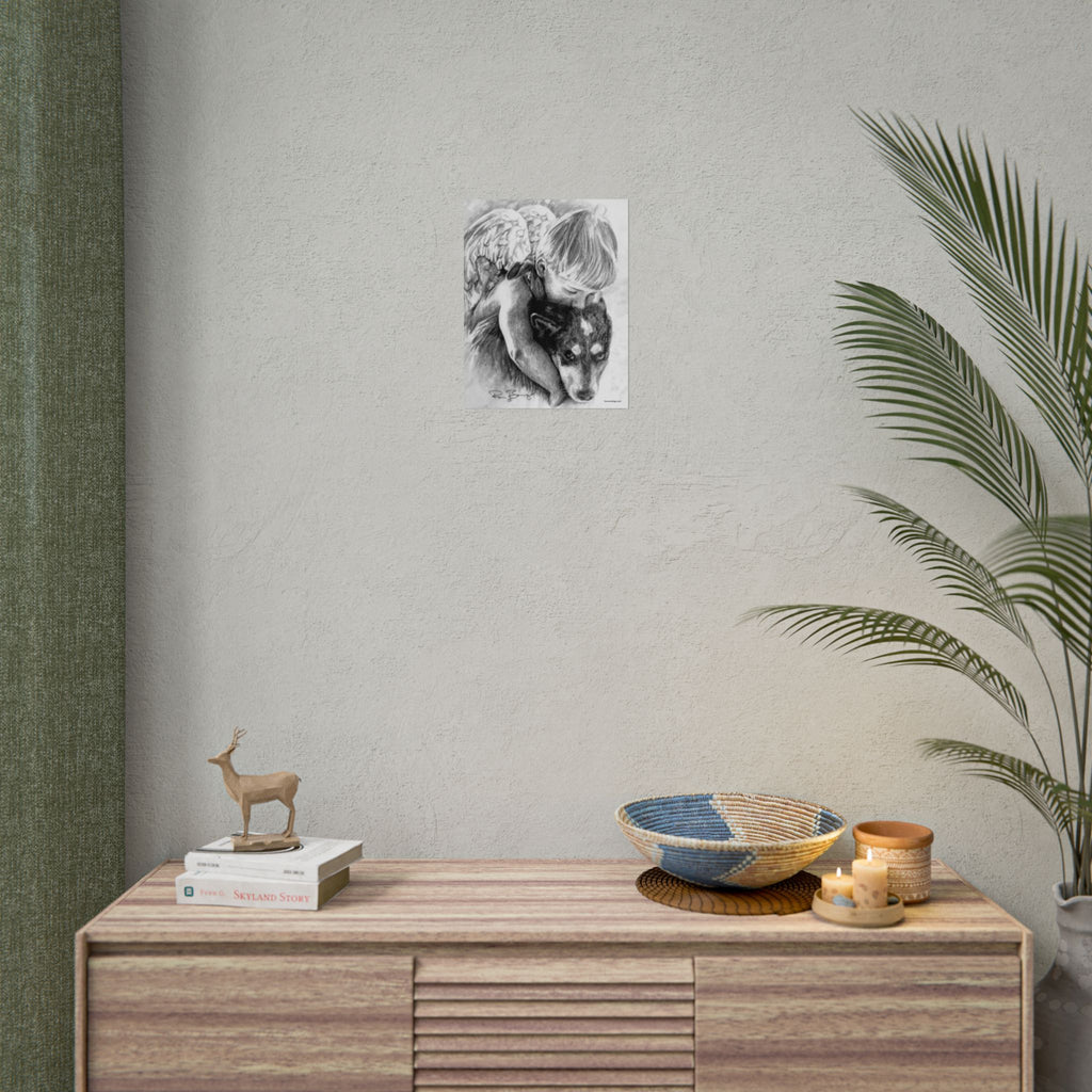 Little Angel and Heeler Print