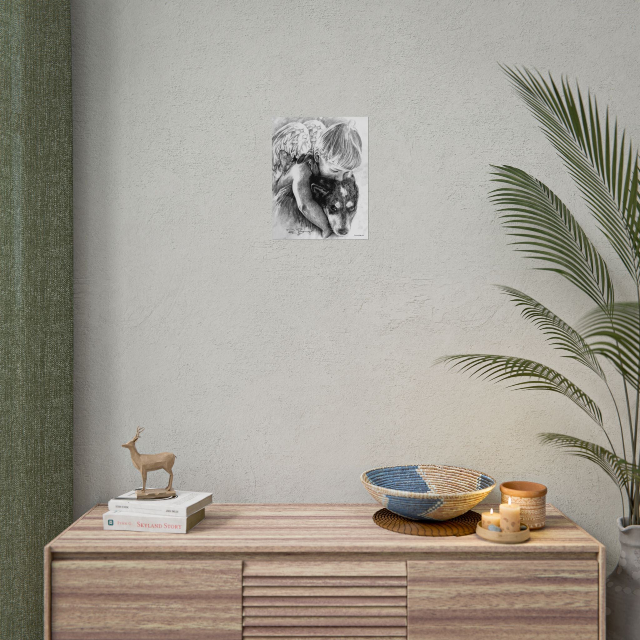 Little Angel and Heeler Print
