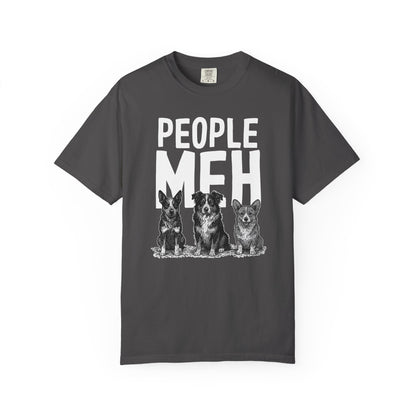 People? Meh T-shirt | Cowdog Illustration, Dog Lover Tee