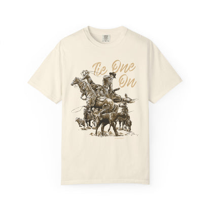 Rodeo Calf Roping, Tie-Down T-Shirt