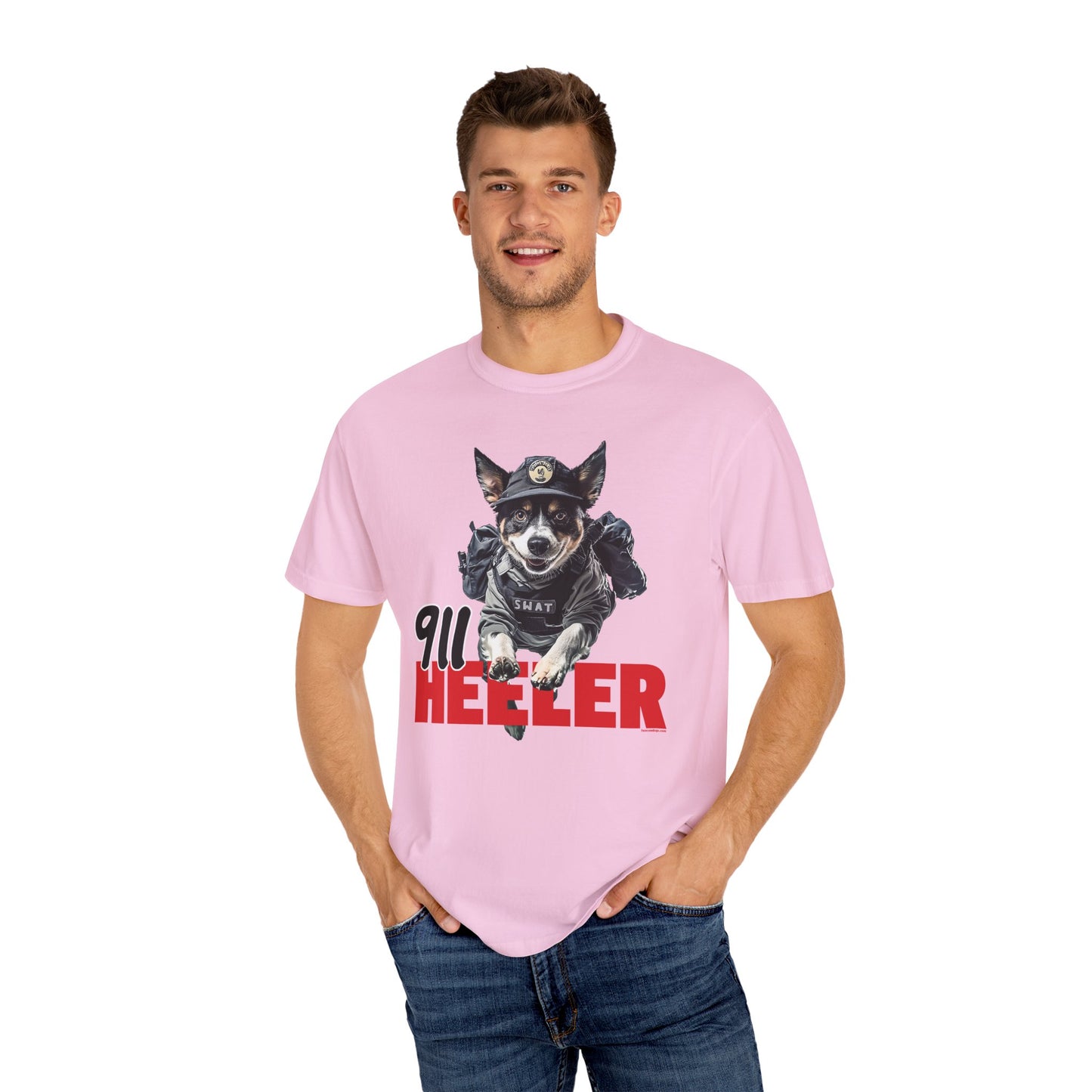 Heeler 911 Unisex T-shirt - Police Dog Design