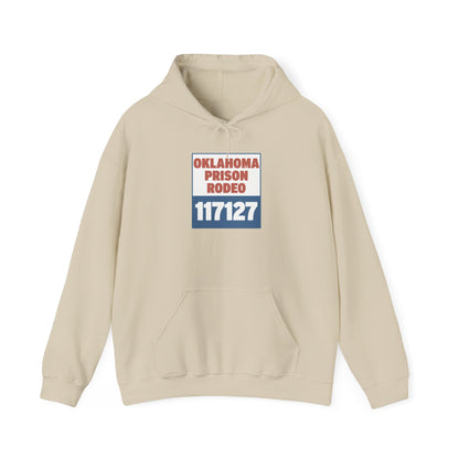 Vintage Rodeo Hoodie with 1940s Prison Rodeo Poster Design