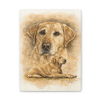 Yellow Lab Stretched Canvas Print — "Stella" Matte 1.25"