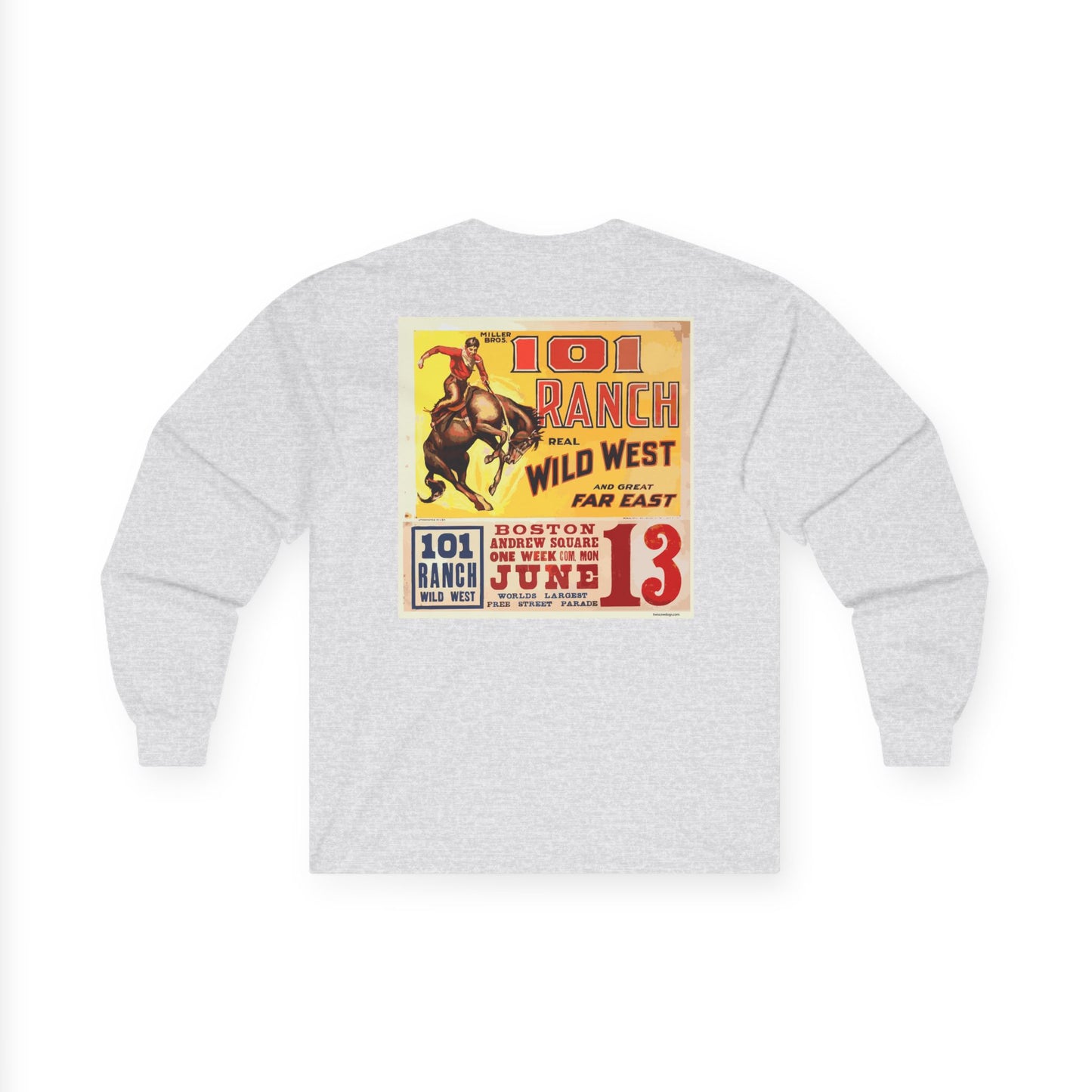 101 Rodeo Long-Sleeve T-Shirt - Unisex Garment-Dyed