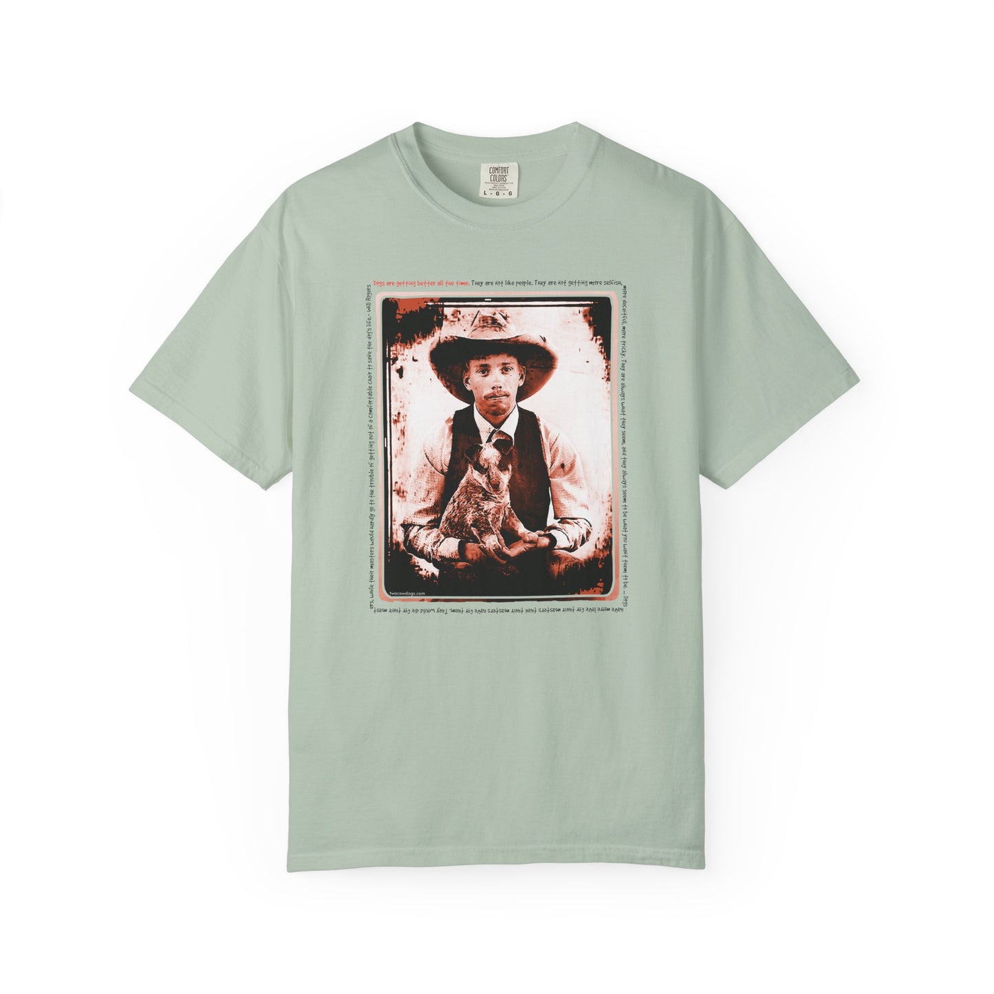 Vintage Cowboy and Heeler Puppy Tee Shirt