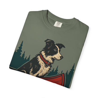 The Border Collie and the Canoe T-Shirt