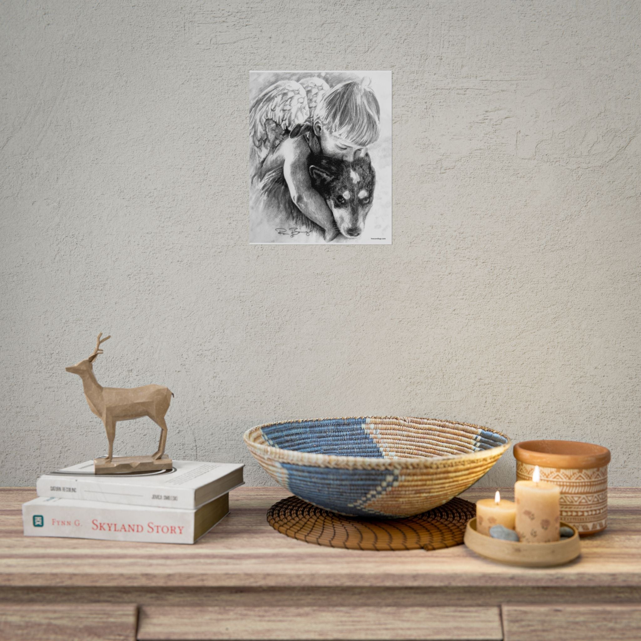 Little Angel and Heeler Print