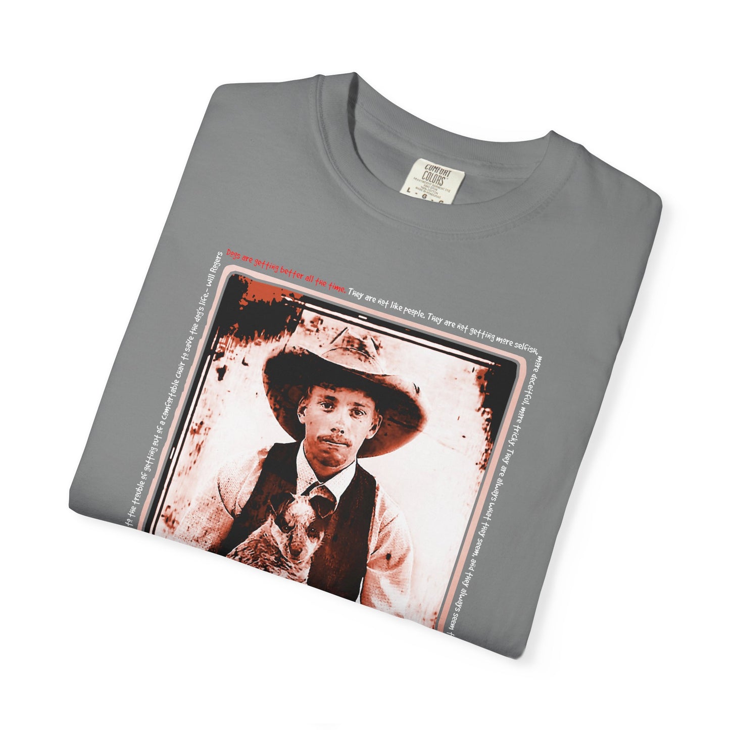 Vintage Cowboy and Heeler Puppy Tee Shirt
